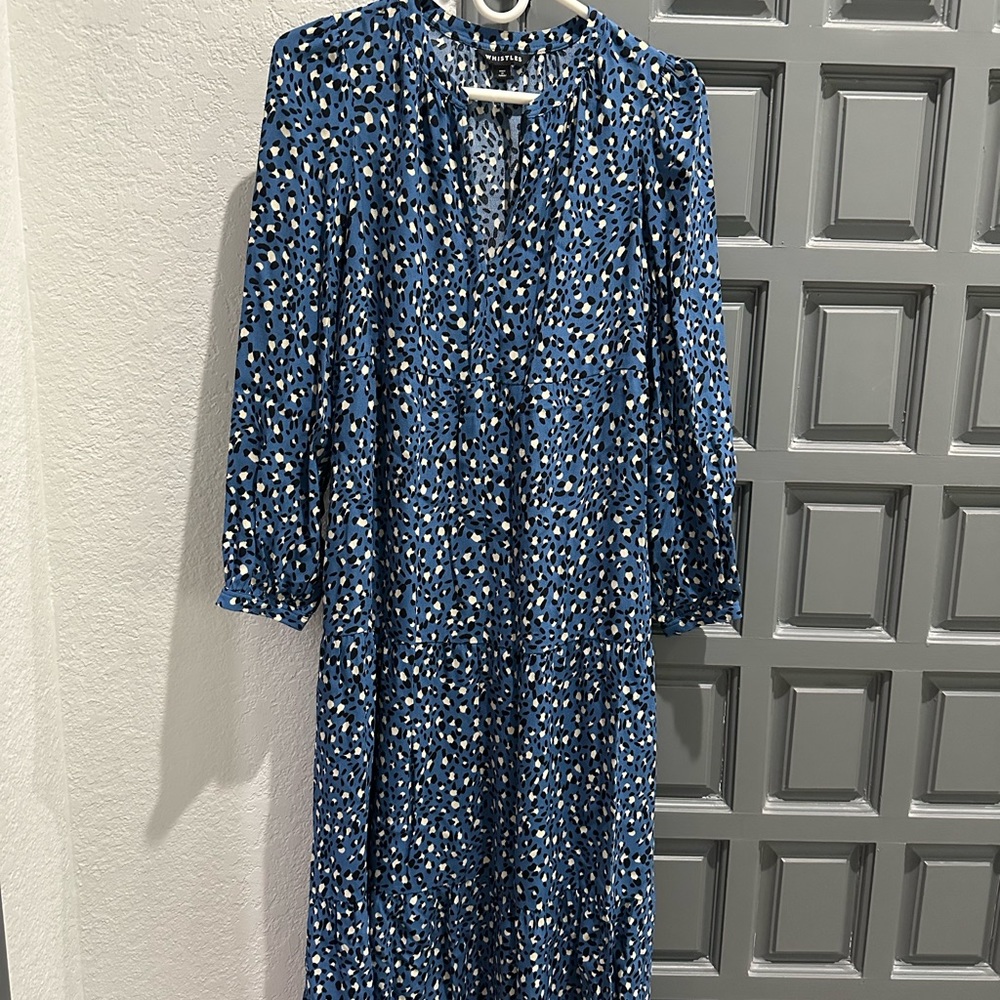 Whistles Amy Wild Leopard Trapeze Dress